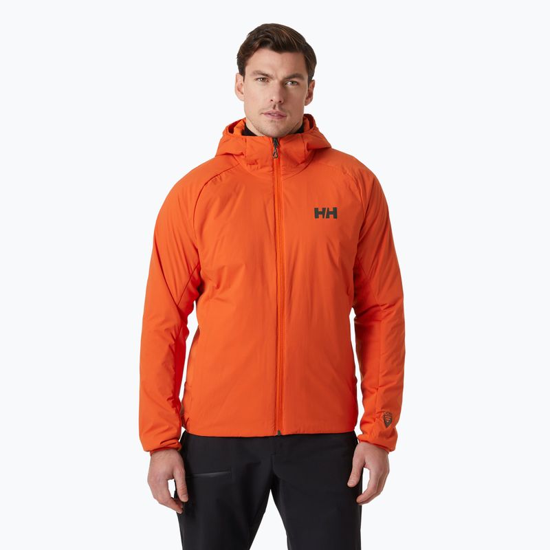 Pánska hybridná bunda Helly Hansen  Odin Lt Stretch Hood Ins 2.0 patrol orange