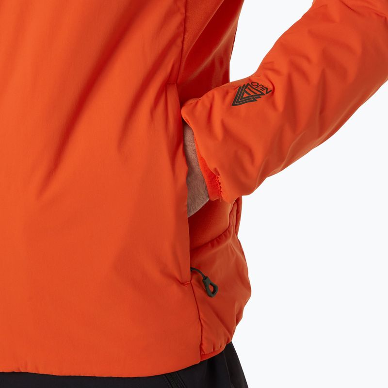 Pánska hybridná bunda Helly Hansen  Odin Lt Stretch Hood Ins 2.0 patrol orange 4