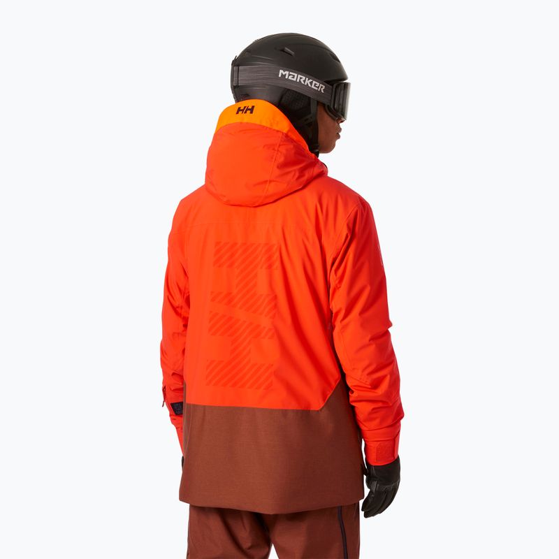 Pánska lyžiarska bunda Helly Hansen Straightline Lifaloft 2.0 iron oxide 2