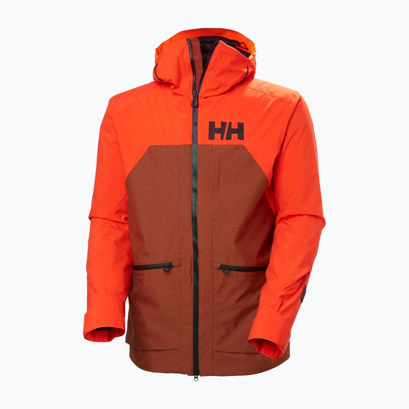 Pánska lyžiarska bunda Helly Hansen Straightline Lifaloft 2.0 iron oxide 10