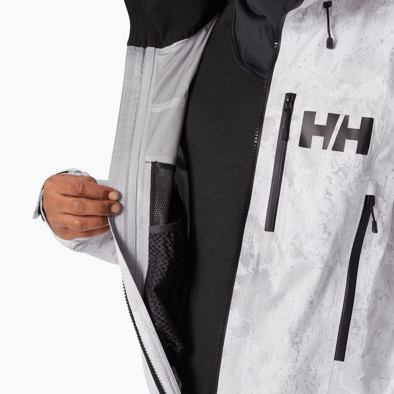 Pánska lyžiarska kombinéza Helly Hansen Chugach Infinity Printed grey fog snow camo aop 9