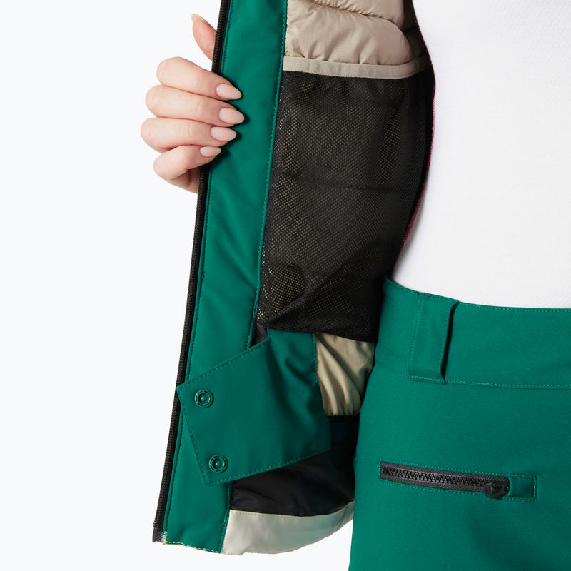 Dámska lyžiarska bunda Helly Hansen Alphelia emerald snow 6