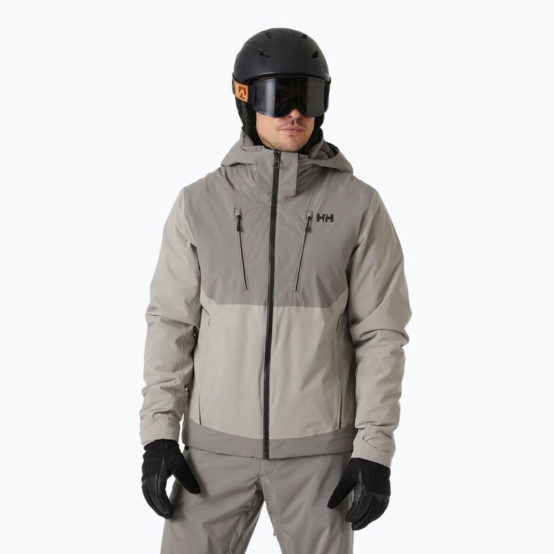 Pánska lyžiarska bunda Helly Hansen Alpha 4.0 concrete