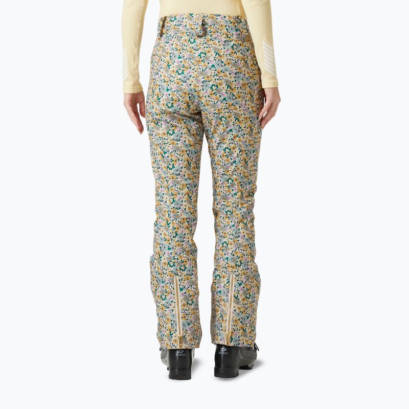 Dámske lyžiarske nohavice Helly Hansen St. Moritz Insulated 2.0 sand floral aop 2