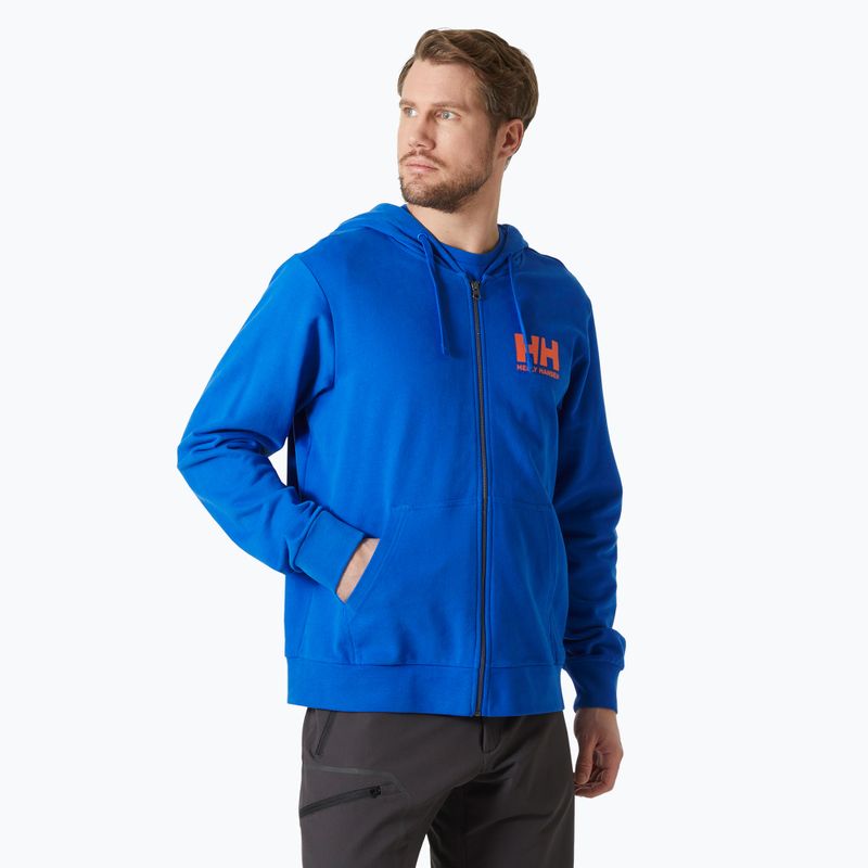 Pánska mikina Helly Hansen HH Logo Full Zip Hoodie 2.0 cobalt 2.0