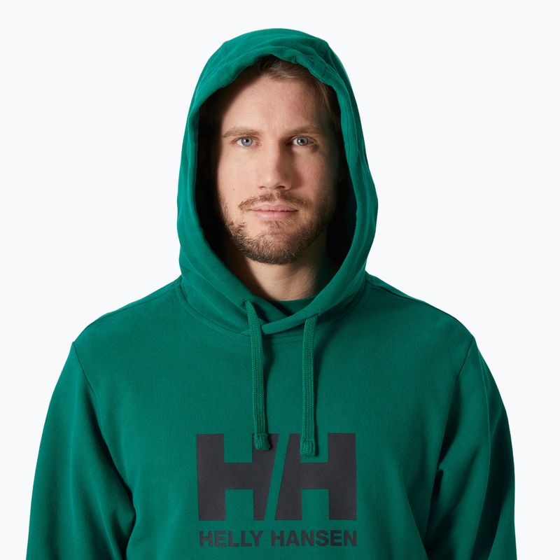 Pánska mikina Helly Hansen HH Logo Hoodie 2.0 emerald 3