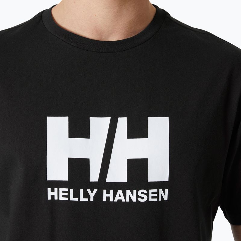 Pánske tričko Helly Hansen Logo 2.0 čierne 3