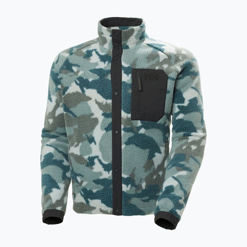 Pánska mikina Helly Hansen Panorama Pile Snap dark creek woodland camo 5