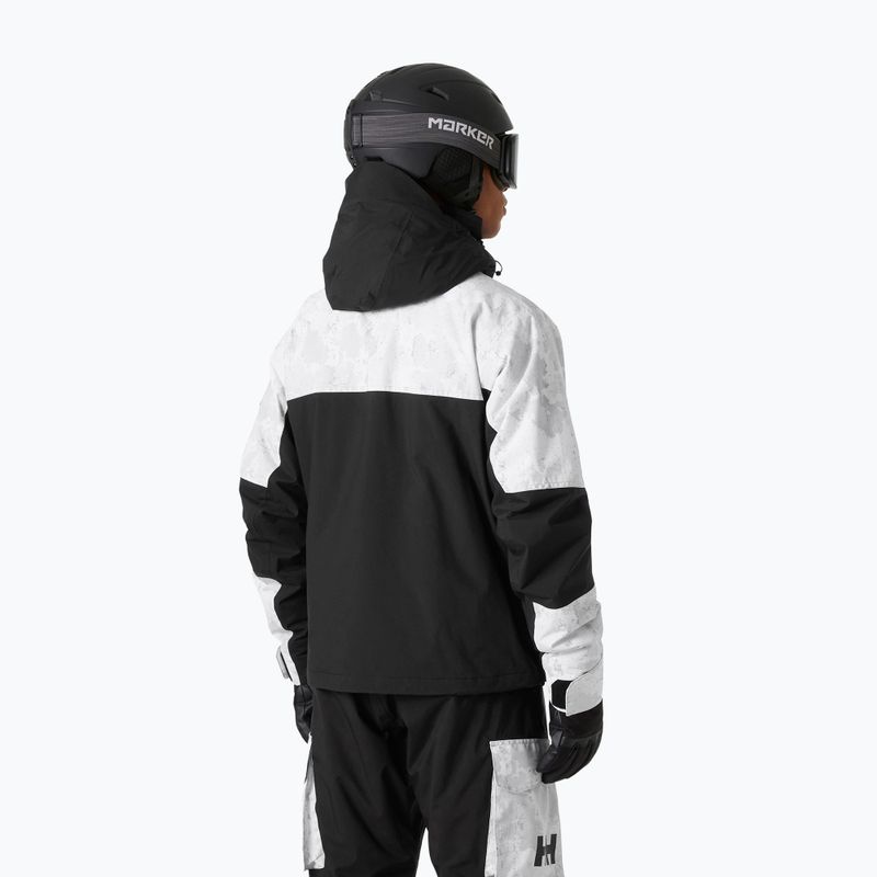 Pánska lyžiarska bunda Helly Hansen Ullr D Heritage Short grey fog snow camo aop 2