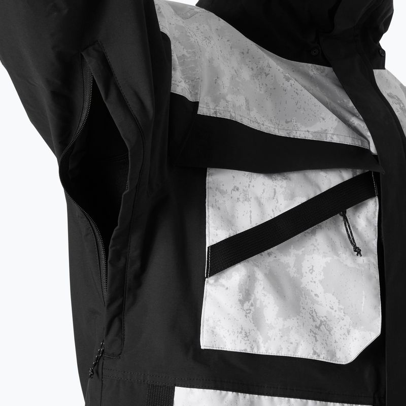 Pánska lyžiarska bunda Helly Hansen Ullr D Heritage Short grey fog snow camo aop 8