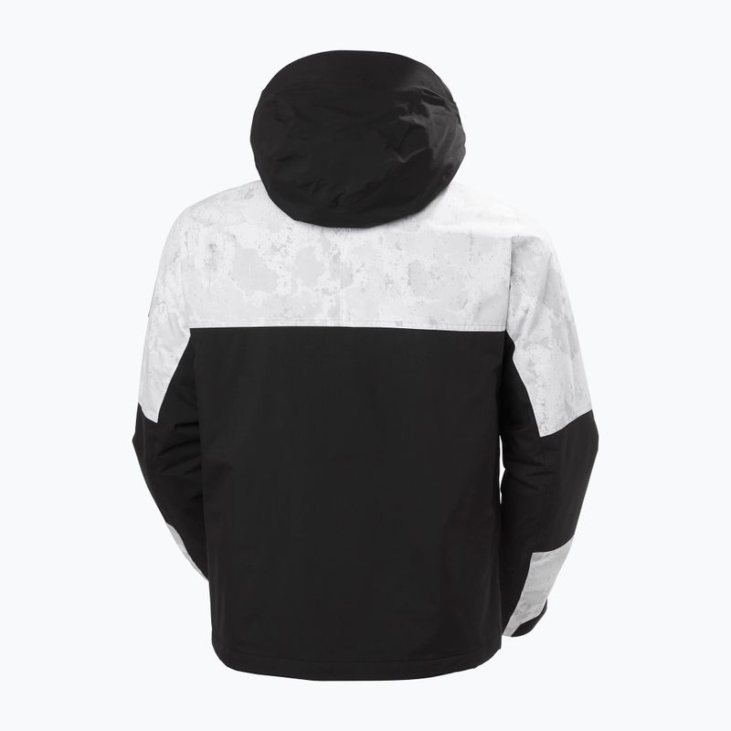 Pánska lyžiarska bunda Helly Hansen Ullr D Heritage Short grey fog snow camo aop 13