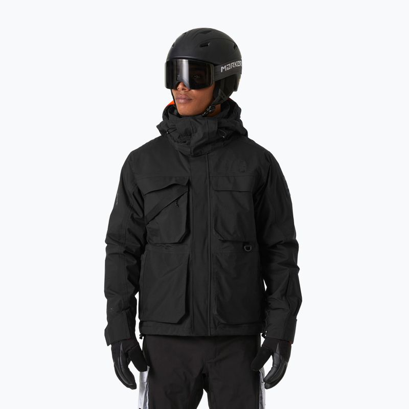 Pánska lyžiarska bunda Helly Hansen Ullr D Heritage Short black