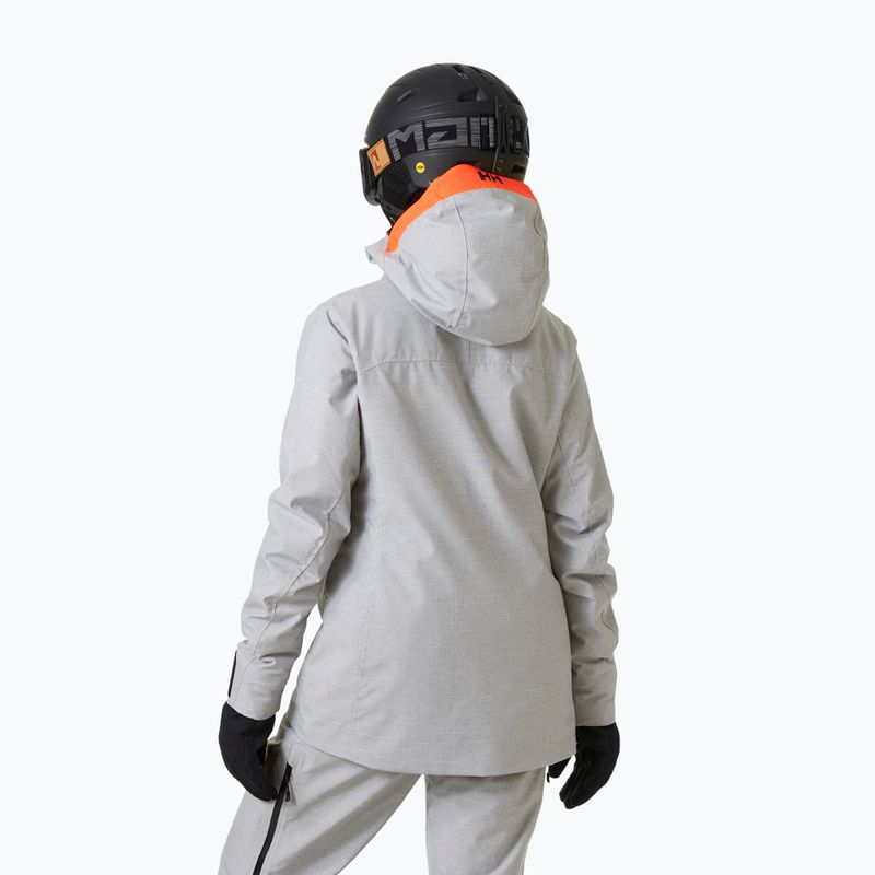 Dámska lyžiarska bunda Helly Hansen Powderqueen 3.0 grey/melange 2