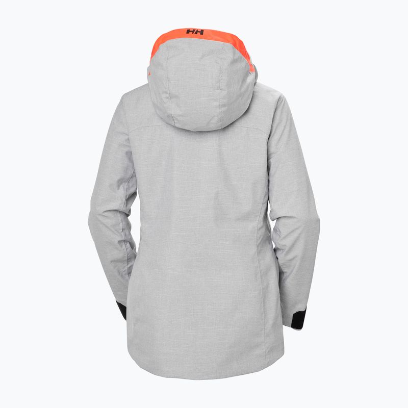 Dámska lyžiarska bunda Helly Hansen Powderqueen 3.0 grey/melange 10