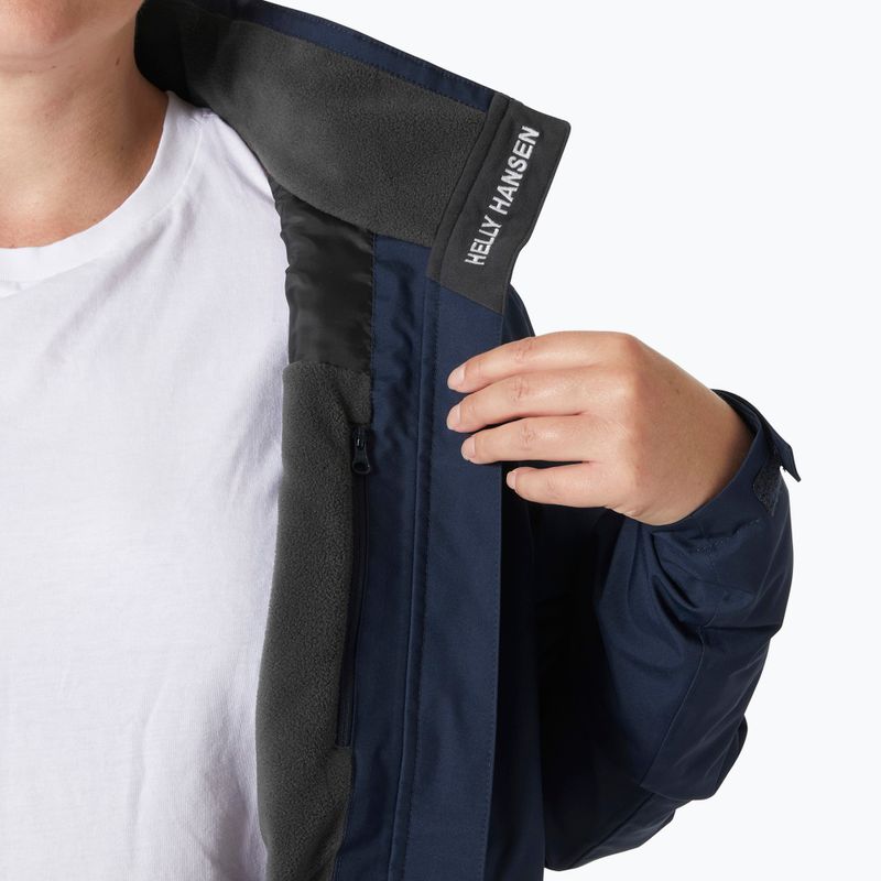 Dámska jachtárkska bunda Helly Hansen Crew Hooded Midlayer Plus 2.0 navy 8