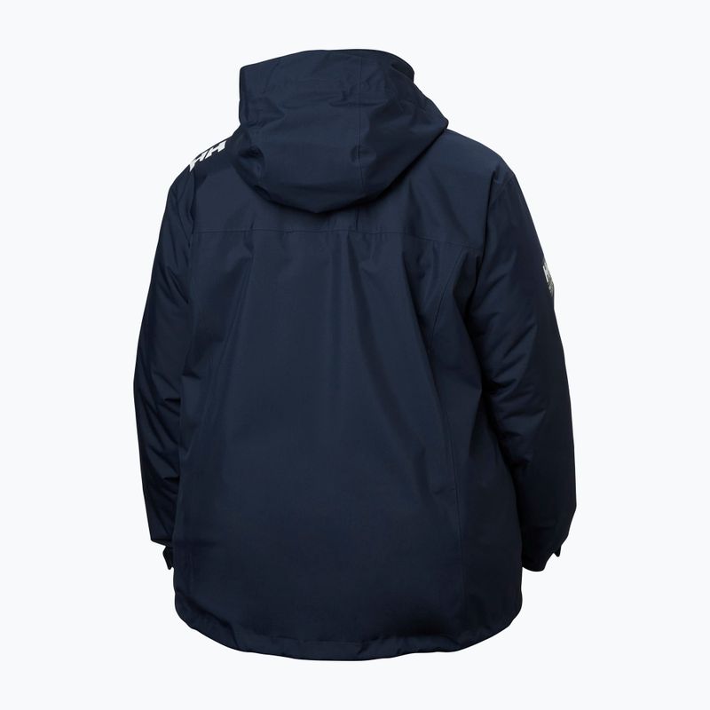 Dámska jachtárkska bunda Helly Hansen Crew Hooded Midlayer Plus 2.0 navy 10