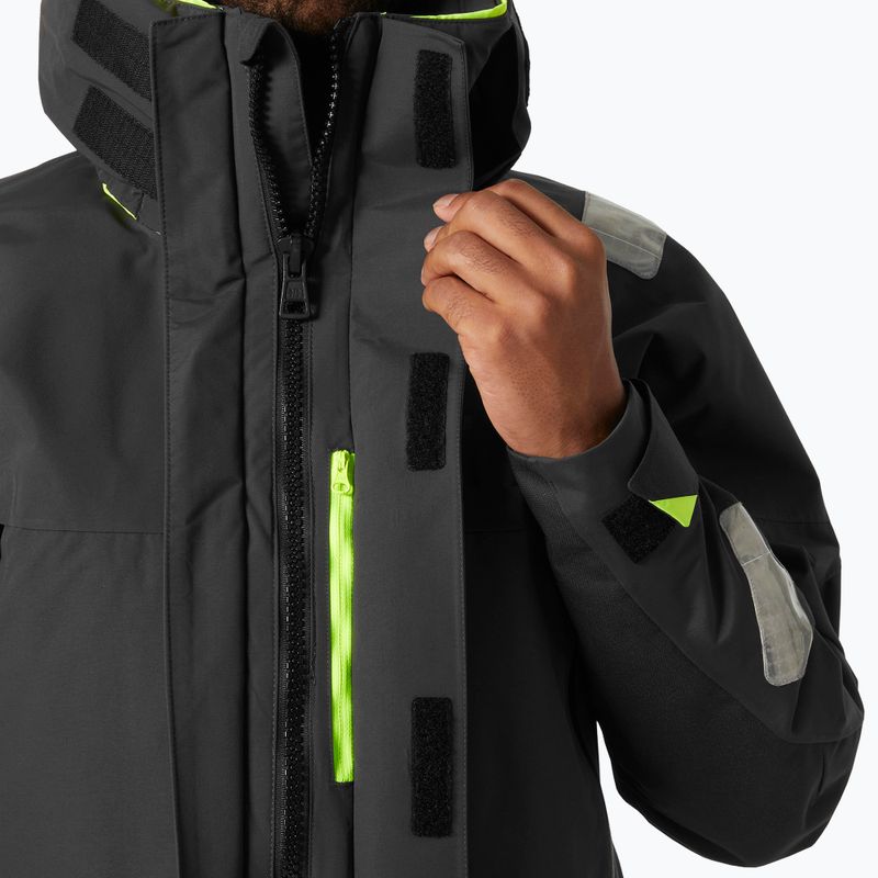Pánska bunda do dažďa Helly Hansen Skagen Offshore ebony 5
