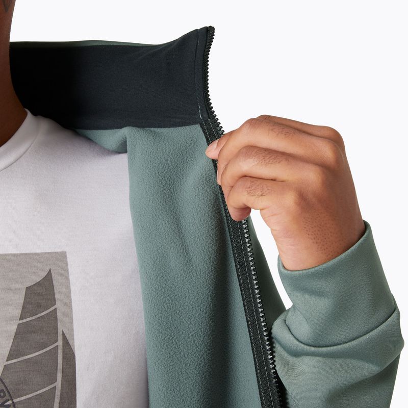 Pánska jachtárska mikina Helly Hansen HP Fleece 2.0 grey cactus sailing 4