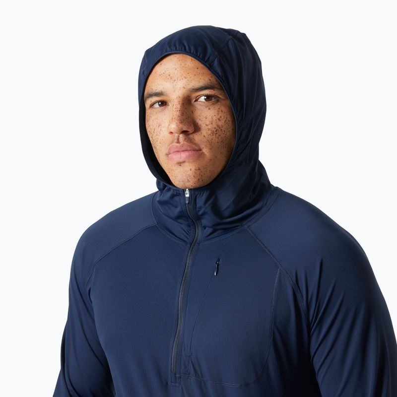 Pánska trekingová mikina Helly Hansen Shine Solen 1/2 Zip Hoodie navy 3