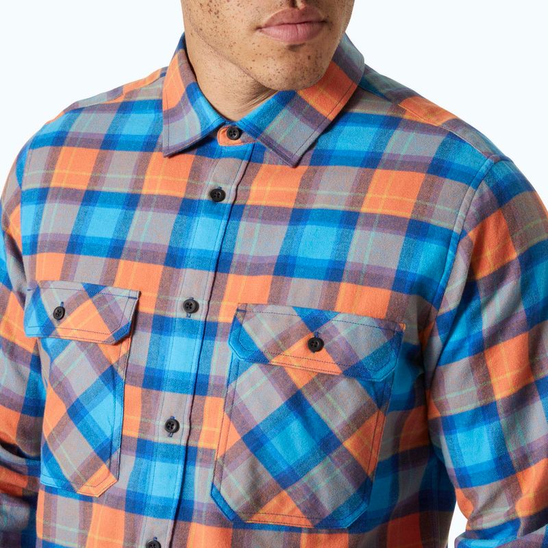 Pánske tričko Helly Hansen Lokka Organic Flannel bonfire fjell plaid 3