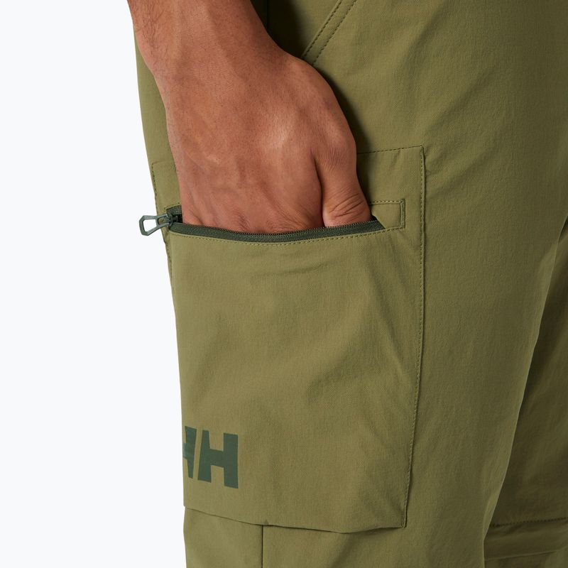 Helly Hansen pánske softshellové nohavice Brono Softshell Zip Off terrain green 4