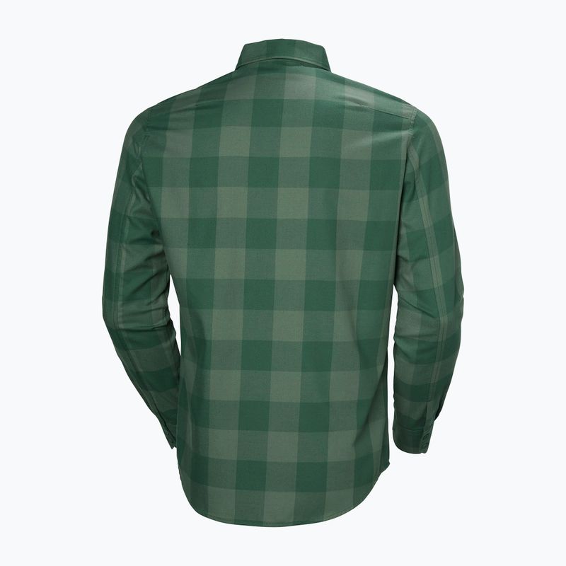 Pánske tričko Helly Hansen Aker Flannel LS jungle green buffalo plaid 6