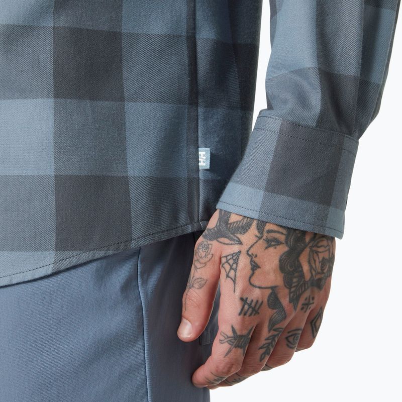 Pánska košeľa Helly Hansen Aker Flannel LS jungle green buffalo plaid 4