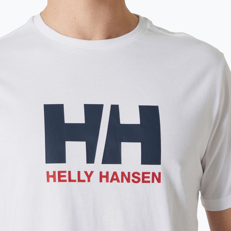 Pánske tričko Helly Hansen Logo 3.0 white 3