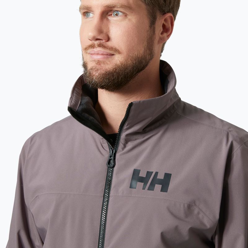 Pánska jachtárska bunda Helly Hansen HP Racing Lifaloft Bomber sparrow grey 3