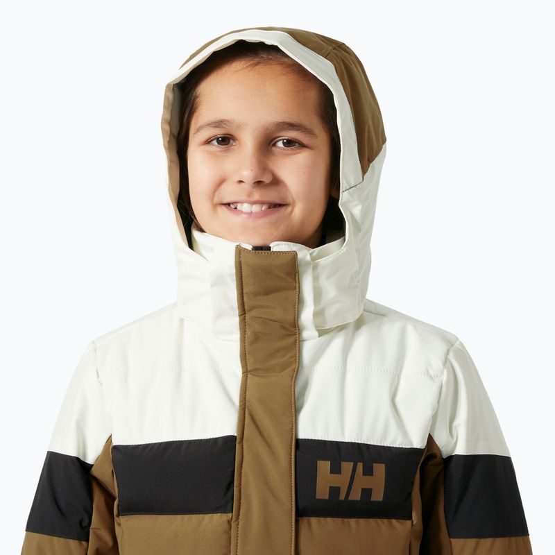 Detská lyžiarska bunda Helly Hansen Diamond sepia 3