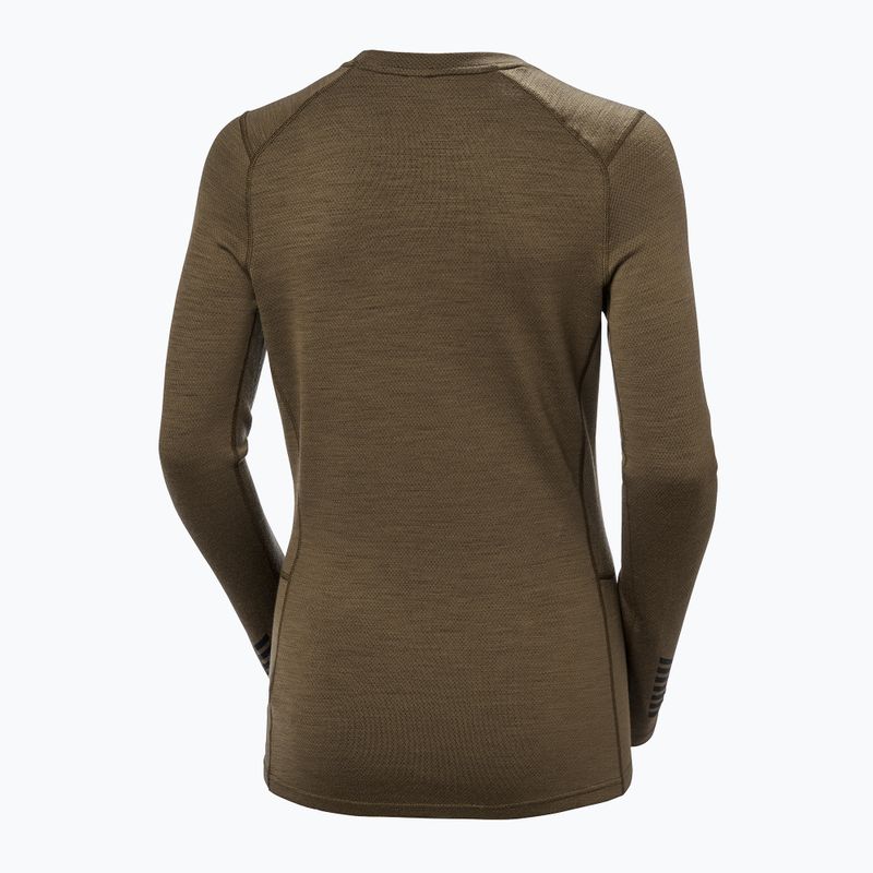 Dámska termoaktívna mikina Helly Hansen Lifa Merino Midweight Graphic Crew sepia houndstooth aop 6