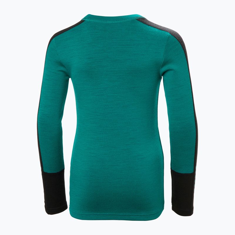 Detská súprava termoprádla Helly Hansen JR Lifa Merino Midweight signal green 7