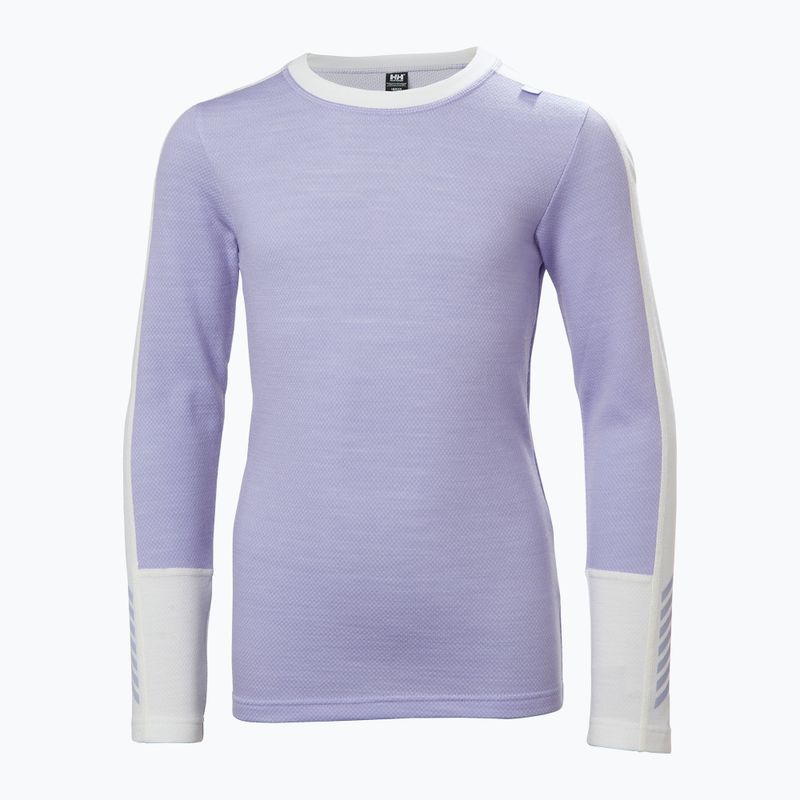 Detská súprava termoprádla Helly Hansen JR Lifa Merino Midweight bright lavender 6