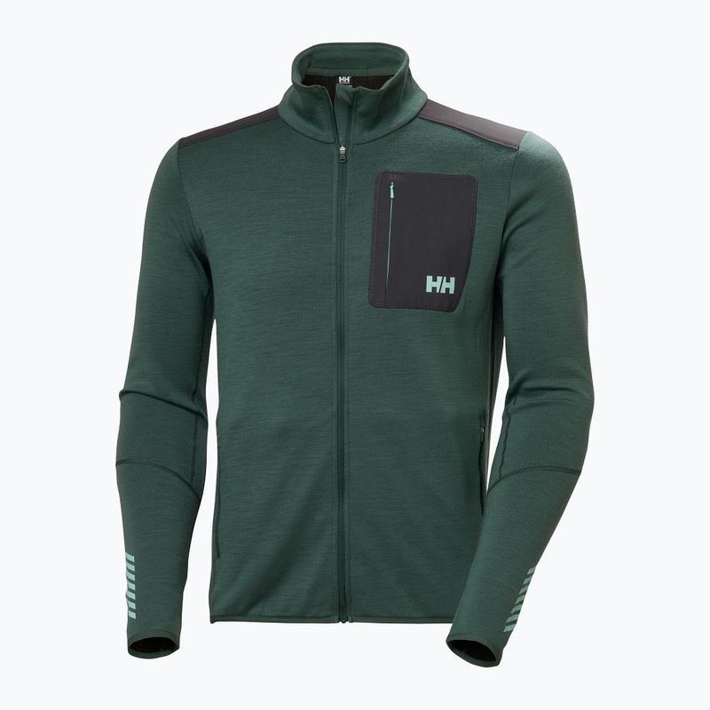 Pánska trekingová mikina Helly Hansen Lifa Merino Midlayer jungle green 5
