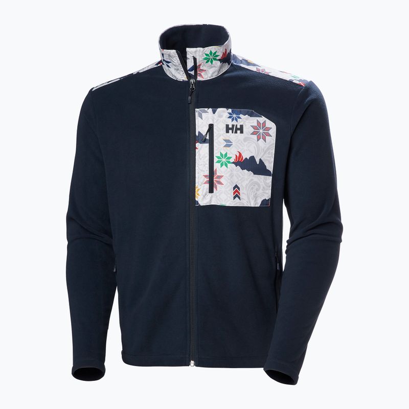 Pánska mikina Helly Hansen Daybreaker Block navy cortina aop 5