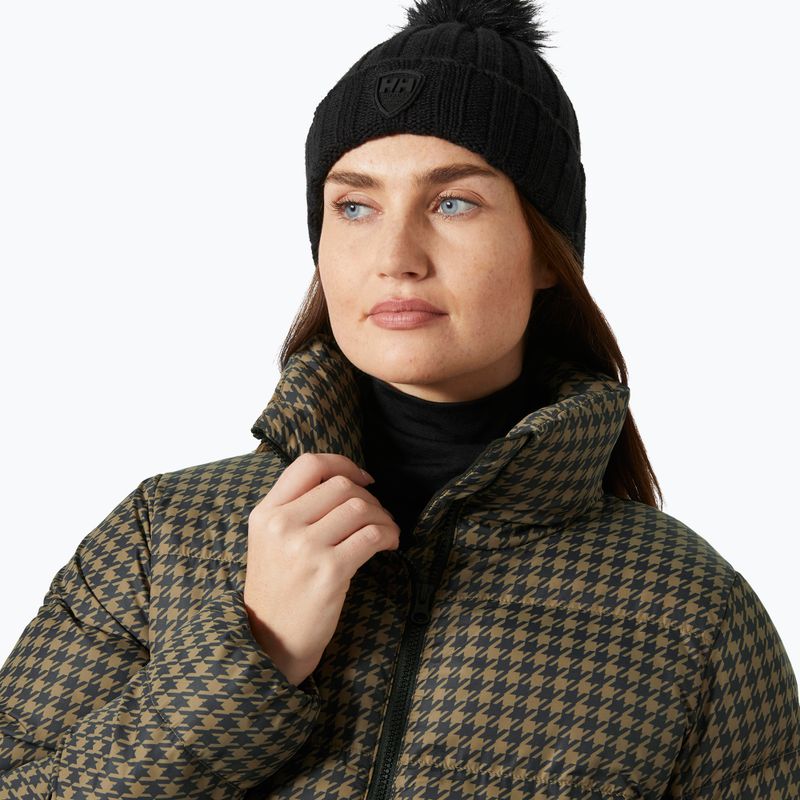 Dámska páperová bunda Helly Hansen Jade Puffer sepia houndstooth aop 3