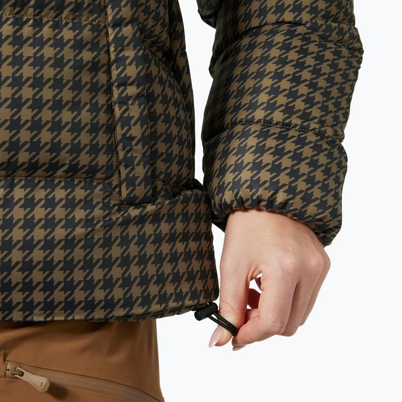 Dámska páperová bunda Helly Hansen Jade Puffer sepia houndstooth aop 5