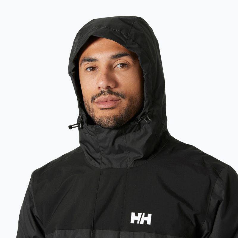 Pánska bunda do dažďa Helly Hansen Vancouver Fleece Lined ebony 3
