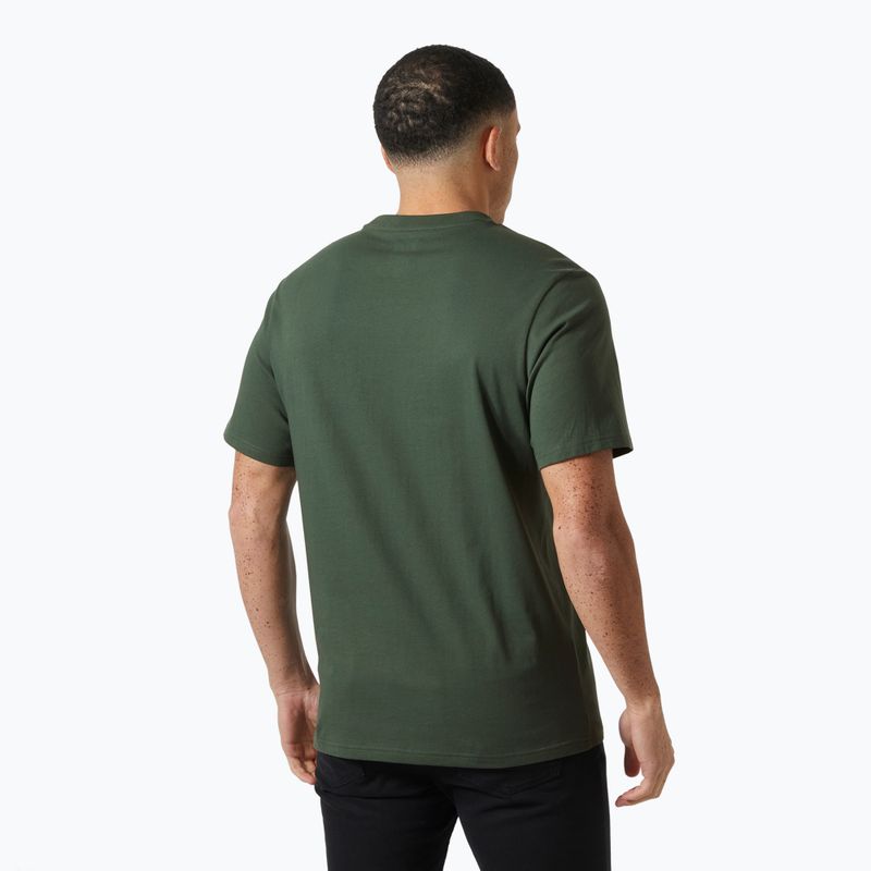 Pánske tričko Helly Hansen Box T 2.0 jungle green 2
