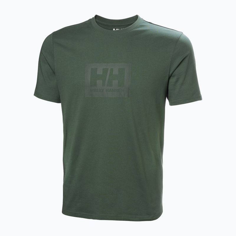 Pánske tričko Helly Hansen Box T 2.0 jungle green 4