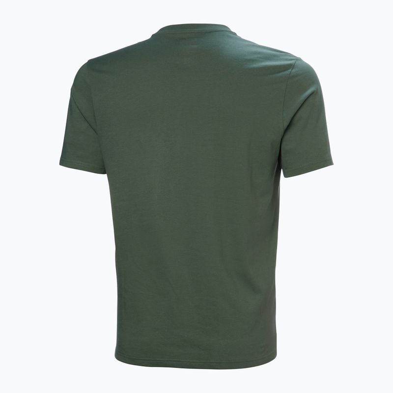 Pánske tričko Helly Hansen Box T 2.0 jungle green 5