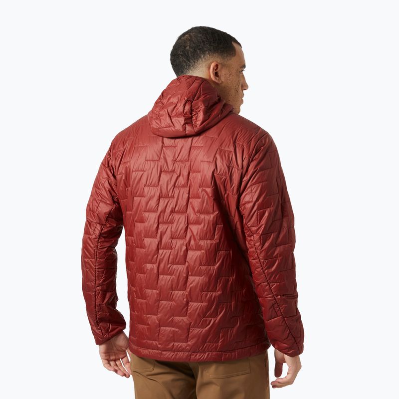 Pánska hybridná bunda Helly Hansen Lifaloft Hooded Insulator mars red 2