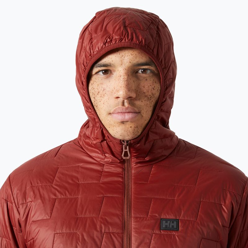 Pánska hybridná bunda Helly Hansen Lifaloft Hooded Insulator mars red 3