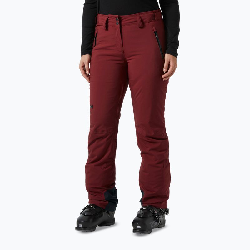 Dámske lyžiarske nohavice Helly Hansen Legendary Insulated mars red