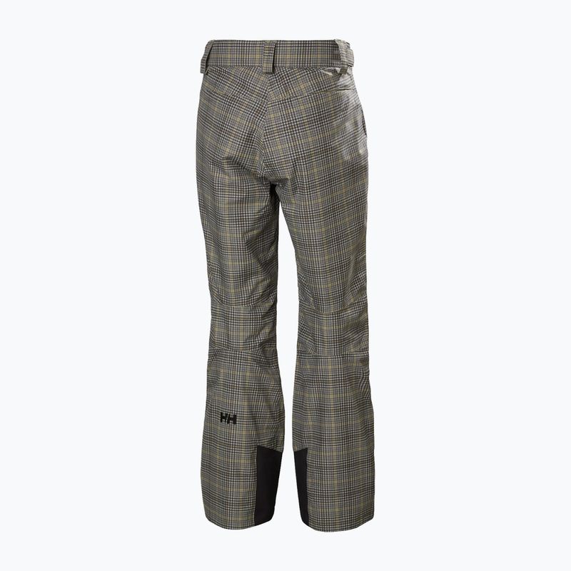 Pánske lyžiarske nohavice Helly Hansen Legendary Insulated pebble broxburn plaid aop 2