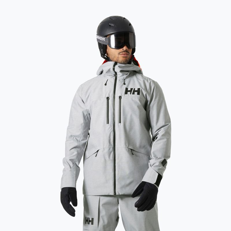 Pánska lyžiarska bunda Helly Hansen Garibaldi 2.0 grey/melange