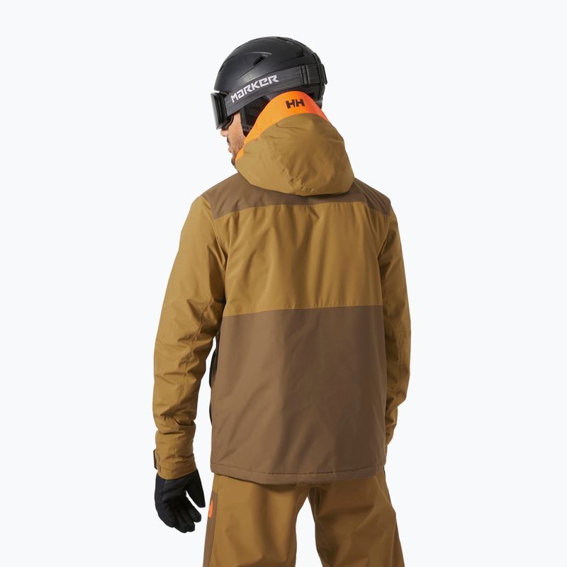 Pánska lyžiarska bunda Helly Hansen Powdreamer 2.0 sepia 2