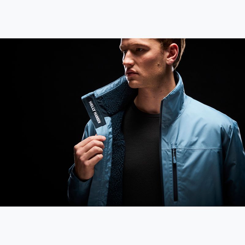 Pánska jachtárska bunda Helly Hansen Crew Hooded Pile washed navy 12