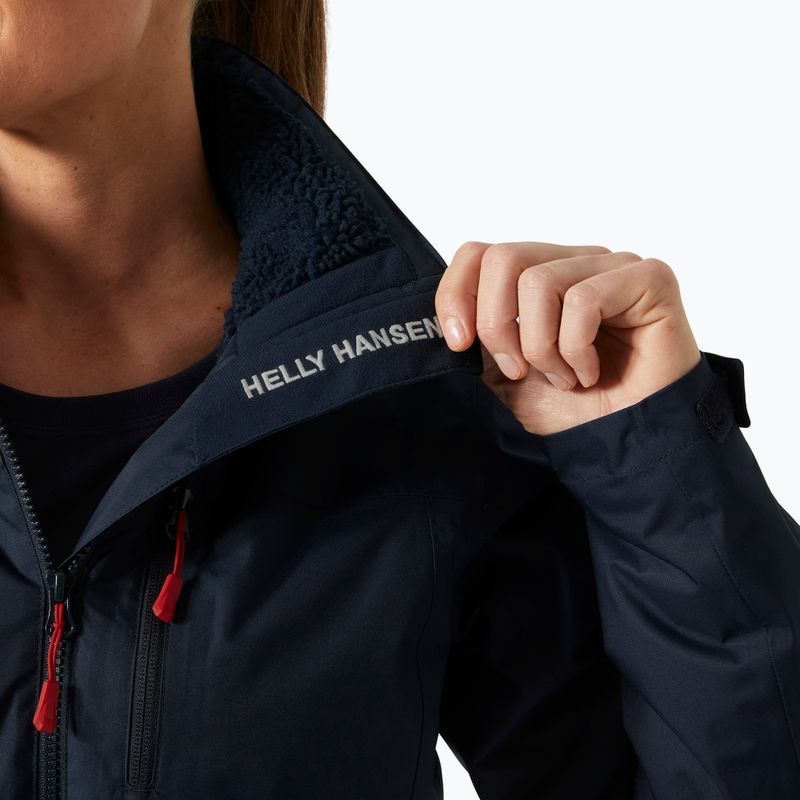 Dámska jachtárska bunda Helly Hansen Crew Hooded Pile navy 5