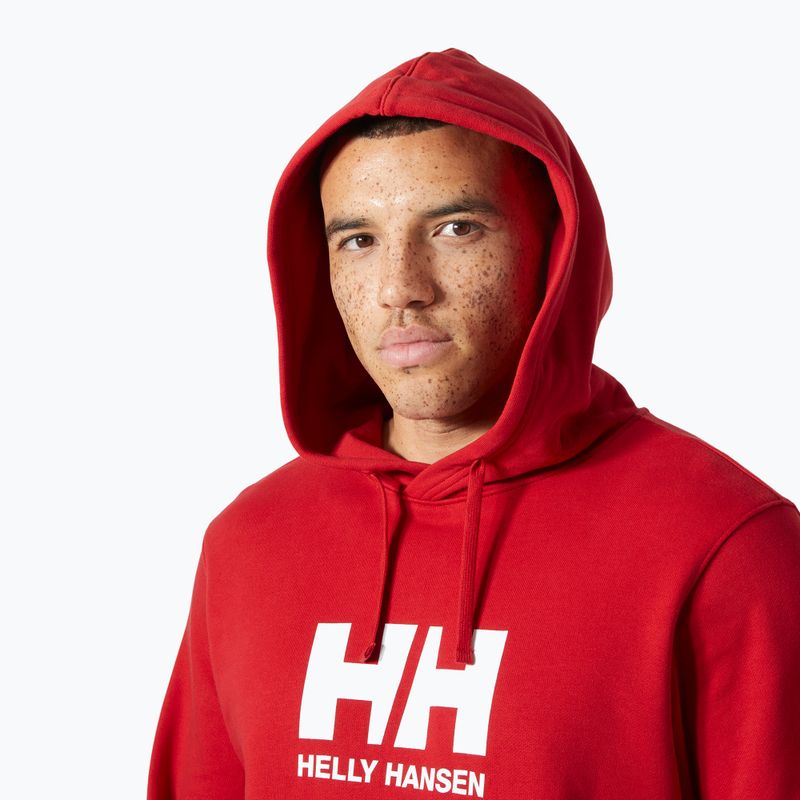 Pánska mikina Helly Hansen HH Logo Hoodie red 3
